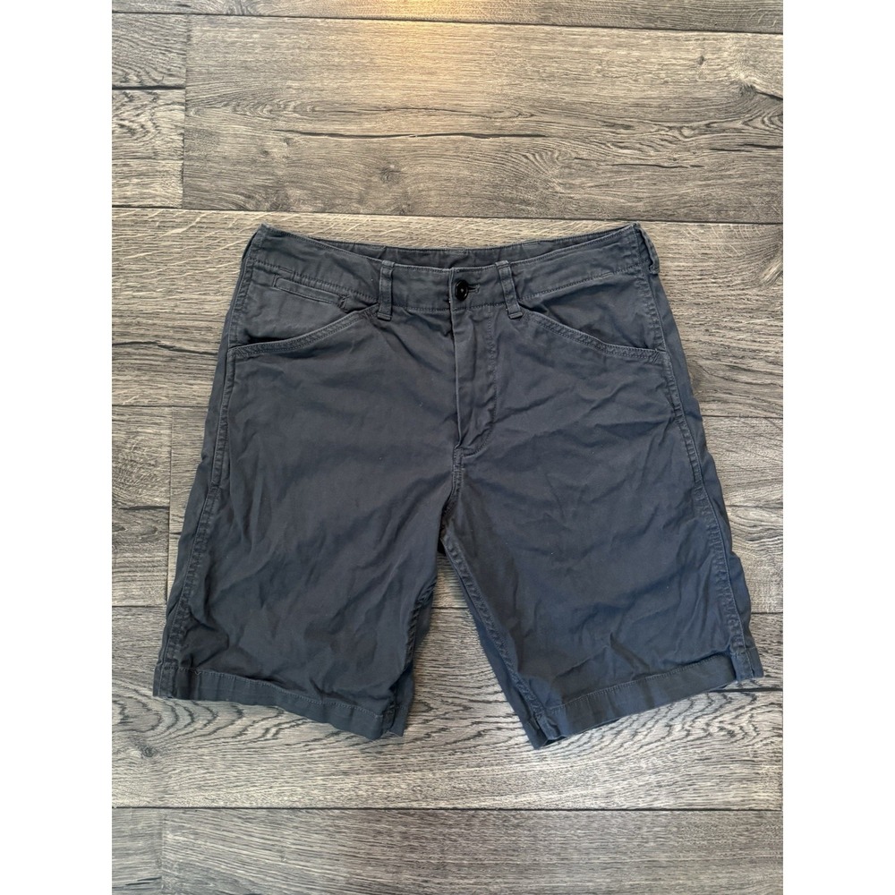 Buck Mason Walk Shorts Mens 28 Gray Vintage Canvas Chino Outdoor Drawstring 9.5"